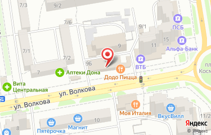 Микрофинансовая компания Деньги в руки в Ростове-на-Дону на карте
