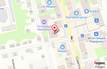 Гостиница Поворино на карте