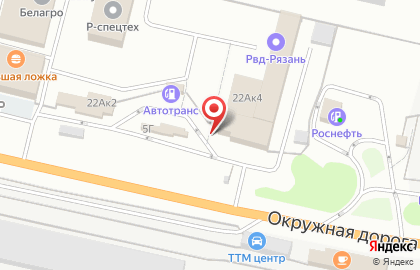 Магазин запчастей для грузовых иномарок Рязань-трак в Рязани на карте