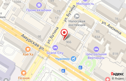 Служба доставки пиццы ChiterPizza на улице Бутина на карте