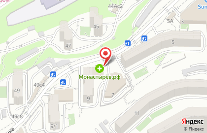 Аптека Монастырёв.рф в Ленинском районе на карте