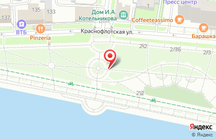 Автомат с газированными напитками на Краснофлотской улице на карте