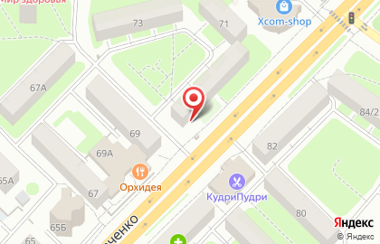 Губернская аптека на улице Шевченко на карте