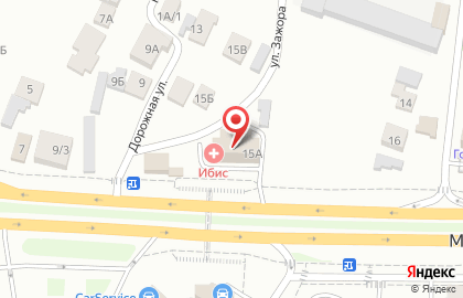 Наркологическая клиника Ибис на Дорожной улице на карте