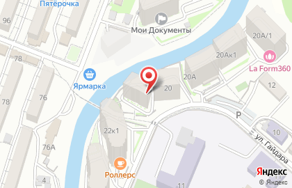 Барбершоп Gentleman в Лазаревском районе на карте