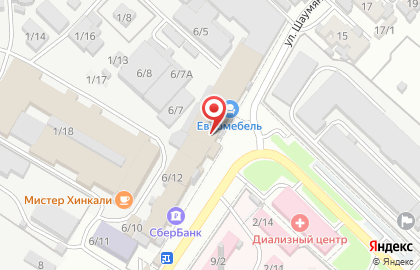 Мебельный салон Ангажемент на улице Шаумяна на карте
