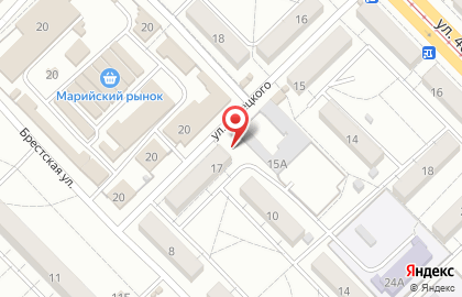 Ремонтная мастерская в Красноармейском районе на карте