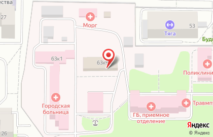 Центральная городская больница г. Лыткарино на Коммунистической улице на карте