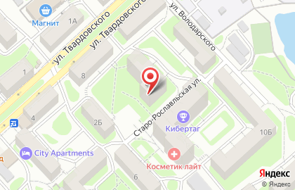 Новостройка, ОАО Смоленскагропромдорстрой на карте