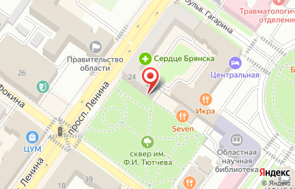 Управление имущества и земельных отношений Брянской городской администрации на карте