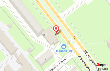 Пивная карта бар и магазин разливного пива на Жемчужной улице на карте
