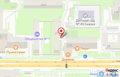 Общежитие в Смоленске на карте
