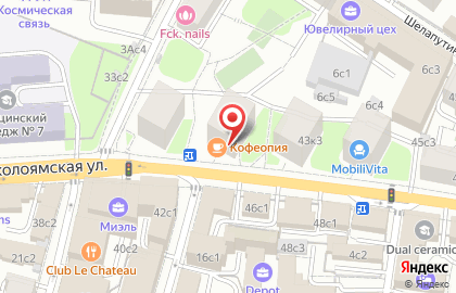 Продуктовый магазин в Москве на карте