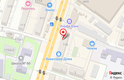 Воронежский филиал Банкомат, Московский Индустриальный Банк на Ленинском проспекте, 116 на карте