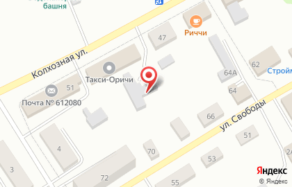 Магазин Звениговский мясокомбинат на Колхозной улице на карте