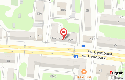 Сеть пунктов приема платежей, ИГТСК на улице Суворова на карте
