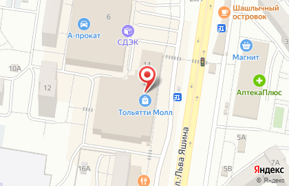 Супермаркет цифровой и бытовой техники DNS в Автозаводском районе на карте
