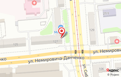 Торговый дом Фёст-Руф на площади Сибиряков-Гвардейцев на карте