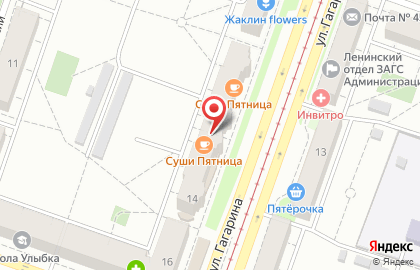 Оптово-розничная сеть текстильных магазинов Анастасия в Ленинском районе на карте