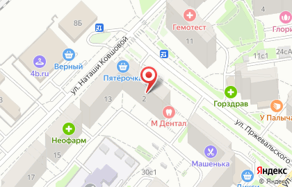 Магазин Детский рай на улице Пржевальского на карте