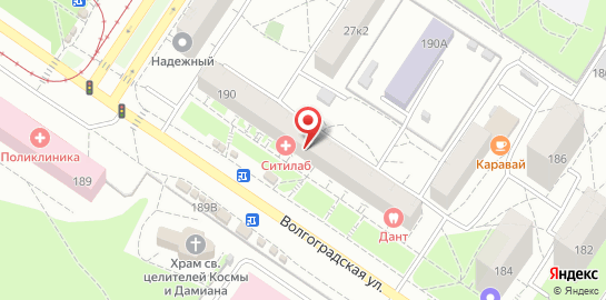 Ортопедический салон ОРТЕКА на улице Волгоградская на карте
