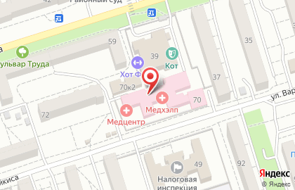 Центр медицинской профилактики в Коминтерновском районе на карте