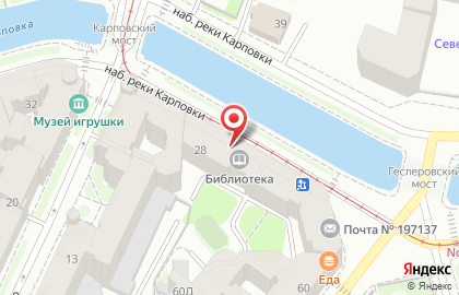 Берег в Петроградском районе на карте
