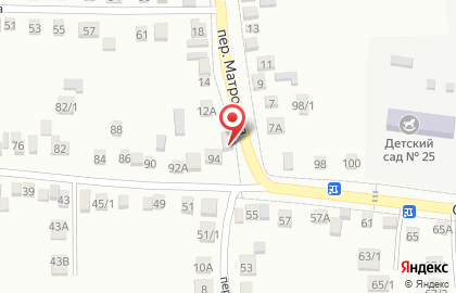 Продуктовый магазин Ивушка в переулке Матросова на карте