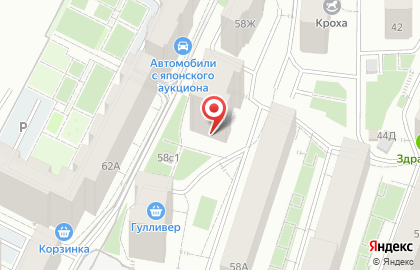 Снегири, микрорайон, ООО АнГор в Советском районе на карте