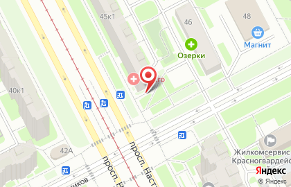 Киоск по продаже фруктов и овощей, Красногвардейский район на карте