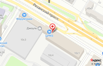 Служба заказа легкового транспорта Цезарь на Рязанском проспекте на карте