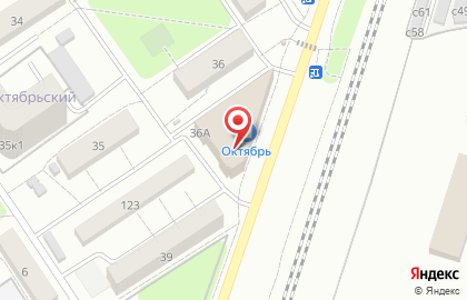 Магазин Галактика на улице Октябрьский Городок на карте