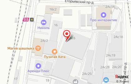 Магазин межкомнатных дверей Estet в Егорьевском проезде на карте