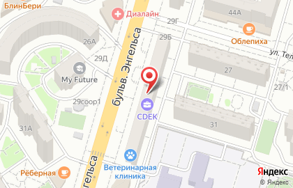 Парикмахерская СалонЧик в Красноармейском районе на карте