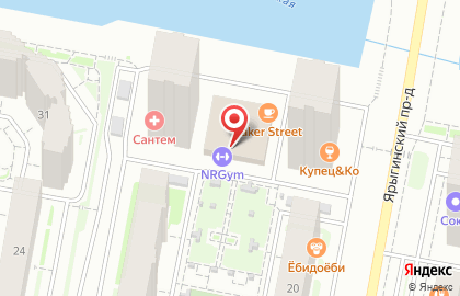Фитнес-клуб NRGym на Ярыгинской набережной на карте
