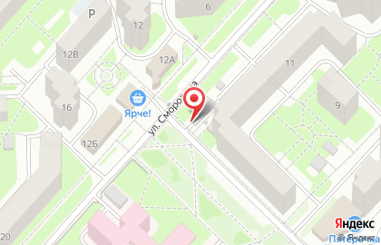 Подземная автостоянка в Октябрьском районе на карте