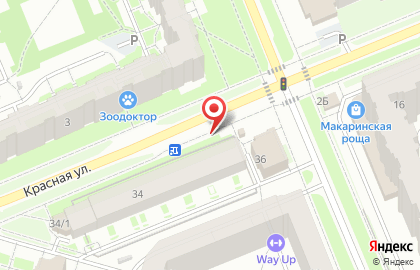 Офис продаж Билайн на Красной улице на карте