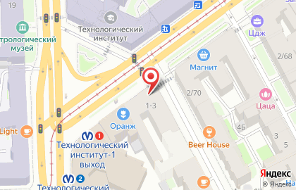 ЗАО Санкт-Петербург Метрополитенсервис на карте