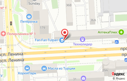 Ломбард Золотая рыбка на проспекте Ленина, 36 на карте