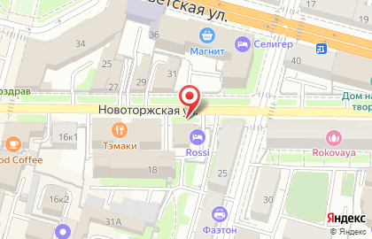 МДМ Банк на Новоторжской улице на карте