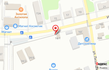 Магазин хлебобулочных изделий на ул. Победы, 14/1 на карте
