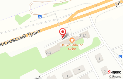 Продуктовый магазин на Московском тракте, 318а на карте
