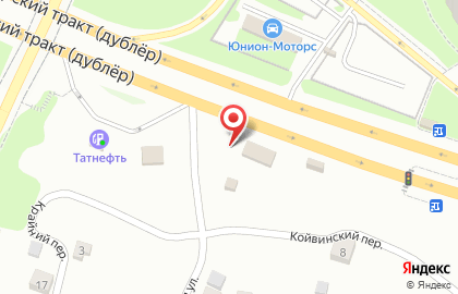 Киоск по продаже фастфудной продукции в Октябрьском районе на карте