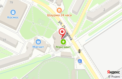 ТЦ Пушкинский в Володарском районе на карте