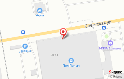 Магазин напольных покрытий Пол Полыч на Советской улице на карте