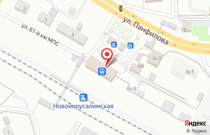 Новоиерусалимская, железнодорожная станция на карте
