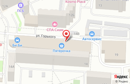 Кофейня Кофелапка на улице Горького на карте