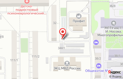 Автостоянка в Челябинске на карте