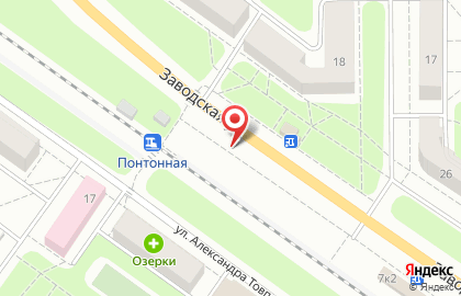 Магазин овощей и фруктов на Заводской улице на карте