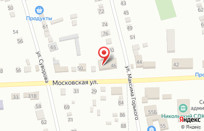 Аптека Надежда-Фарм на Московской улице на карте